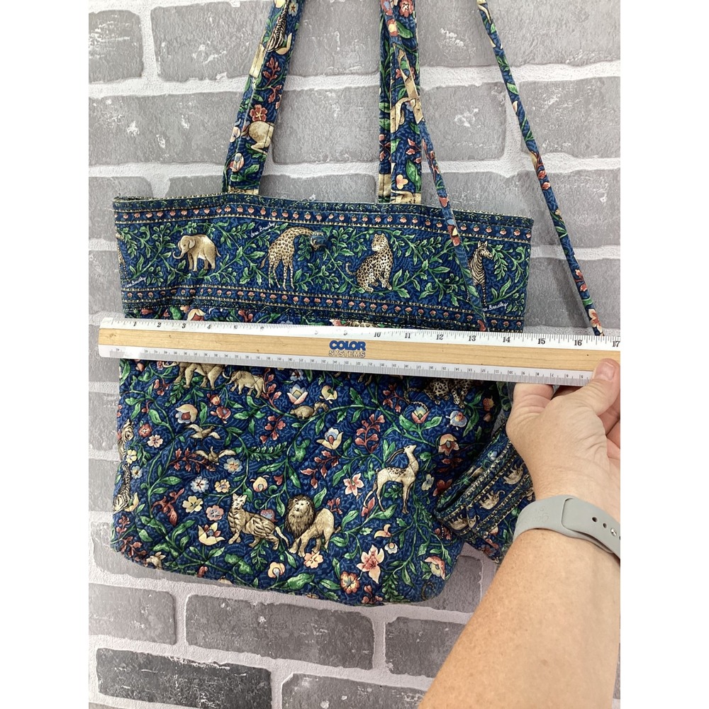 Vera Bradley Animal Kingdom Safari Tote Shoulder Bag Wallet Retired Rare - Picture 3 of 10